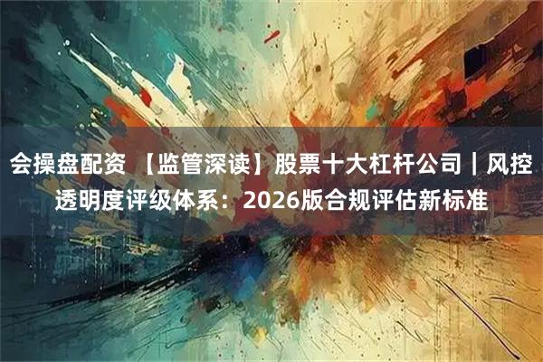 会操盘配资 【监管深读】股票十大杠杆公司｜风控透明度评级体系：2026版合规评估新标准